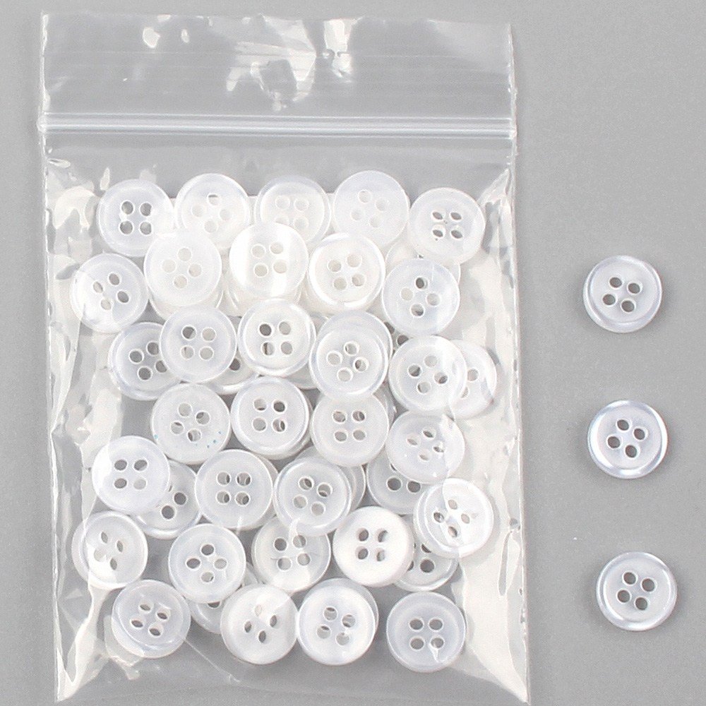 셔츠단추 블라우스단추 남방 와이셔츠단추, 1개, 셔츠단추10번(50P-9mm) 상세 이미지 1