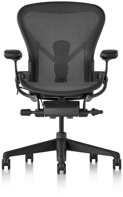[국내정식수입품] 허먼밀러 공식딜러/ 뉴 에어론 라이트 체어 Graphite/ HermanMiller New Aeron Lite chair, Graphite, 1개
