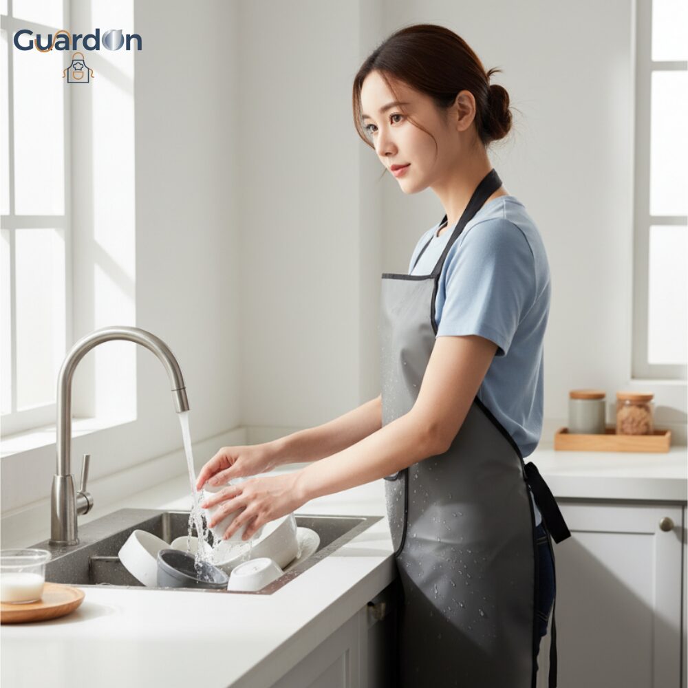 가드온 방수앞치마 대, 1개, 블랙투명쿠폰할인 상세 이미지 2
