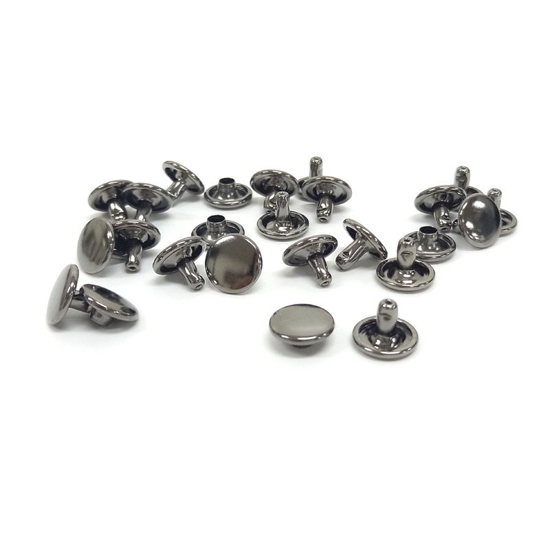 20쌍) 신주 가시메 양면 리벳 신주 양면징 5mm, 니켈 상세 이미지 1