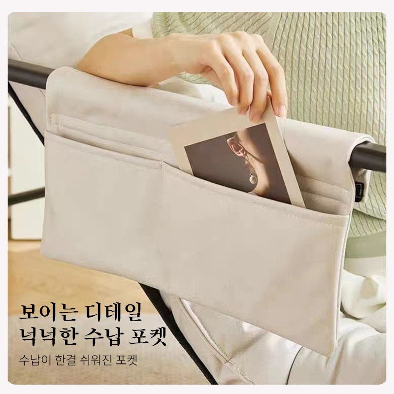 레저 그네 의자 1인용흔들의자 다기능 편한거실의자, 1개, 회색 상세 이미지 1