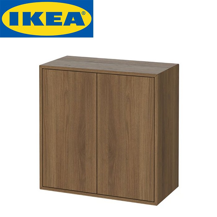 이케아 수납장 EKET 에케트 70x35x70cm 브라운 호두나무, 브라운 호두나무무늬 상세 이미지 1