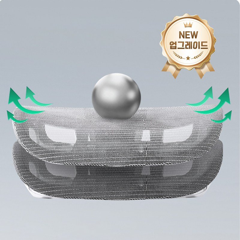 HOMEY NEST 풀메쉬 인체공학 3D 요추 허리보호 게이밍 컴퓨터의자 HN-OC1006LK, 화이트할인 상세 이미지 1