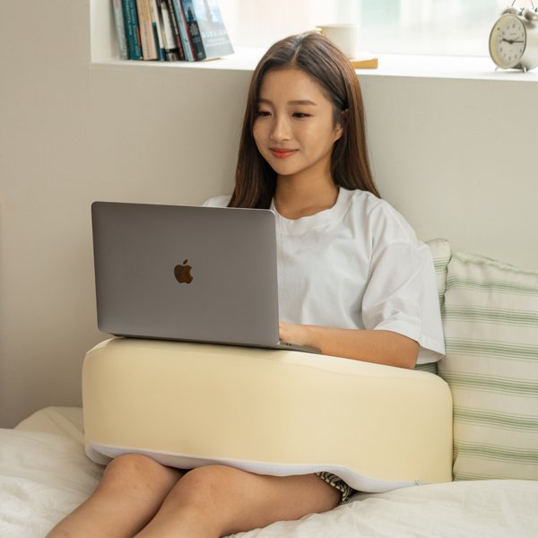 펌플렉스 레벨업쿠션150 어깨편한 뜨개질쿠션 독서쿠션 침대 소파 쿠션, 기본커버포함 상세 이미지 1