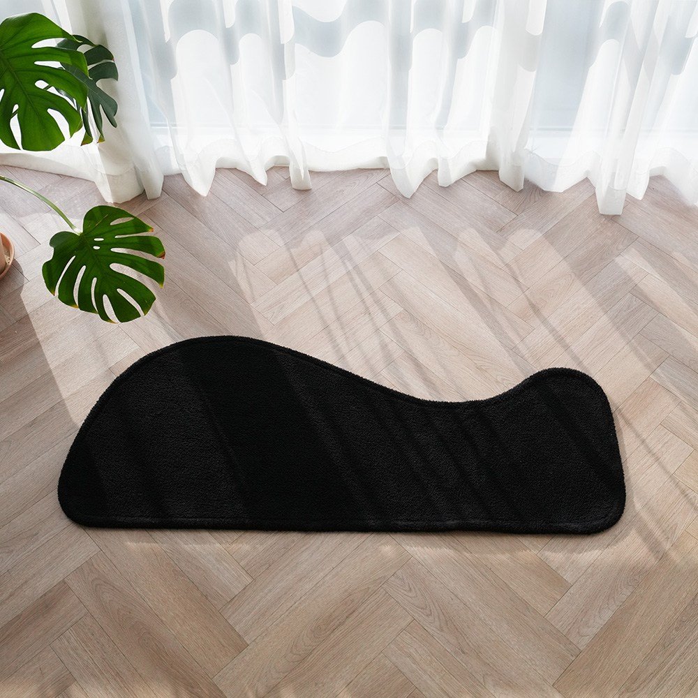 (국산)빨아쓰는 두툼한 주방 발매트 침대 미니러그 고래 구름 4셰입 50cm X 120cm, 베이지, 3.타원 50 x 120 cm 상세 이미지 2