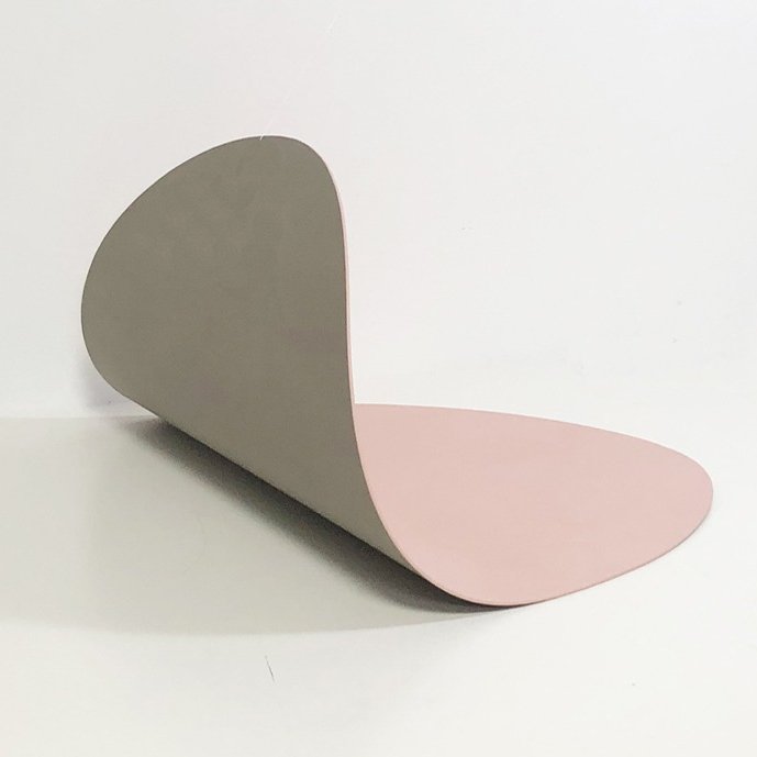 르엔미 조약돌 양면 방수 가죽 테이블매트, 브라운, 42.5 x 33.5 cm, 1개 상세 이미지 1