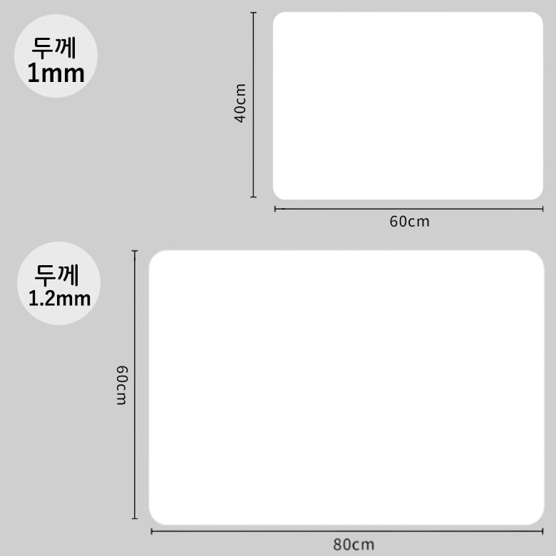 오토림 논슬립 실리콘 다용도 매트 대형, 1개, 60*80, white 상세 이미지 2