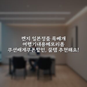 켄지 일본정품 목베개 여행기내용메모리폼 쿠션배게쿠폰할인, 꿀템 추천해요!
