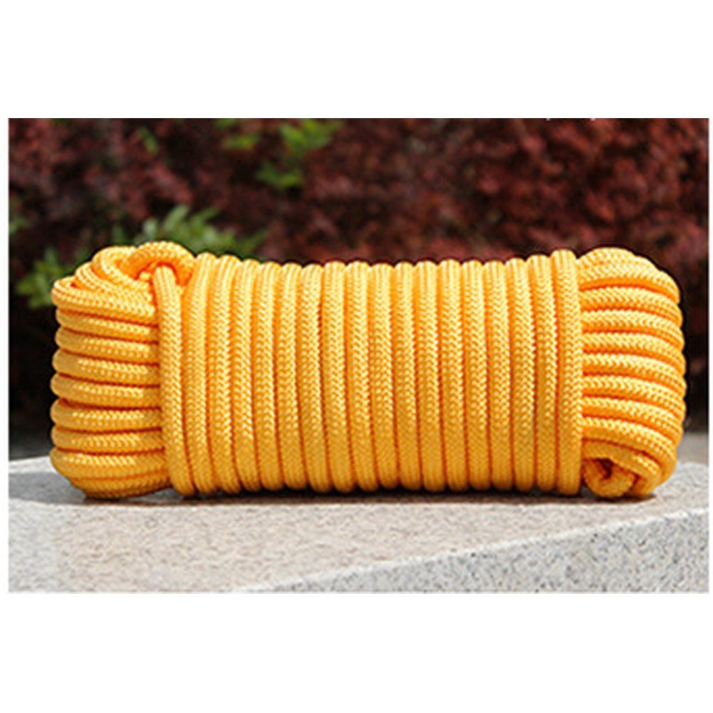 파라코드 550 낙하산 코드 끈 로프 밀 스펙 타입 III 7 가닥 DIY 팔찌 액세서리 10m 8mm, yellow, 1개 상세 이미지 1